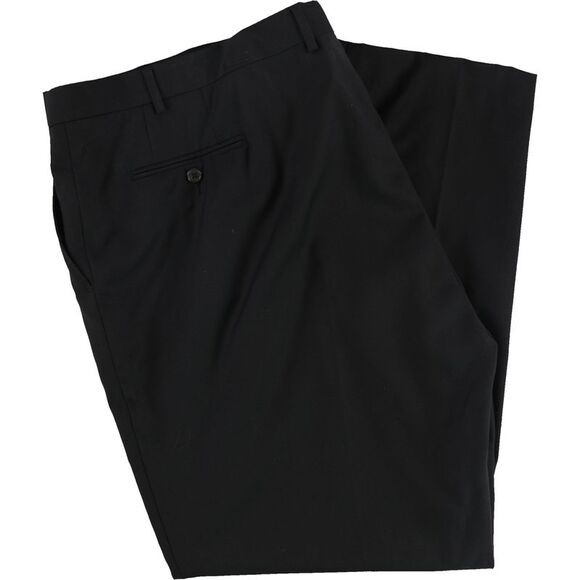 Ralph Lauren Mens Solid Dress Pants Slacks, Black, NWT